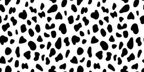 dalmatian dog skin seamless pattern
