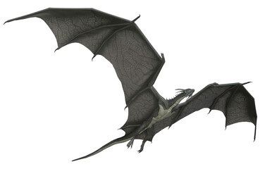 Wall Mural - 3d rendered fantasy dragon isolated on transparent background - 3d illustration