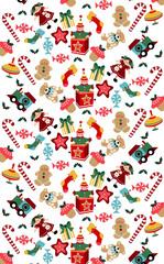 Poster - Christmas pattern 