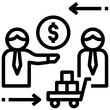 purchasing outline style icon