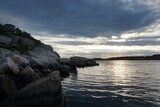 Fototapeta  - morze północne o zachodzie słońca
