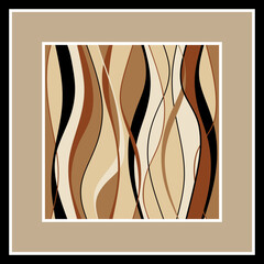 Abstract silk scarf design. Vector Illustration.
