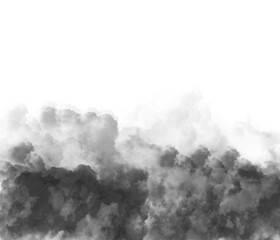 Wall Mural - storm clouds on transparent background clip art
