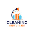 © ellistya - building cleaning service logo template vector illustration