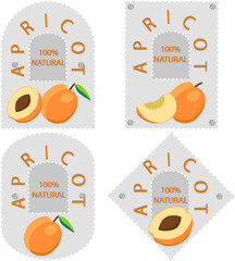 Sweet juicy tasty natural eco product apricot