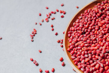 Wall Mural - Red beans on a plate