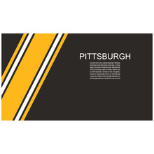Pittsburgh Steelers American Footbal Team Uniform Colors. Template For Presentation Or Infographics.
