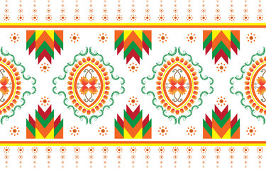 Sticker - Geometric ethnic pattern. seamless geometric pattern. seamless pattern. figure tribal embroidery. Design for fabric, curtain, carpet, batik, fabric, folk pattern. png vector.