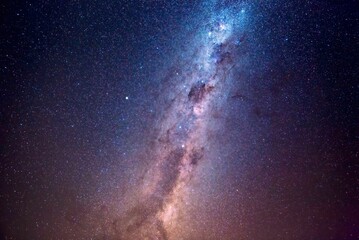 Canvas Print - Mesmerizing view of the Milky Way and shining stars