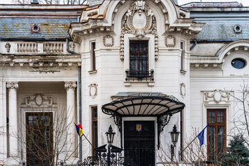 Wall Mural - Historic building architecture in Bucharest, Romania, 2022