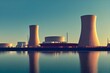 Midjourney render of a nuclear power plant
