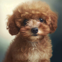 Poodle Puppy. Portrait Of A Poodle Dog. Dog Portrait