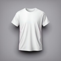 Wall Mural - Blank white t shirt. 3d rendering