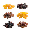 different varieties of raisins