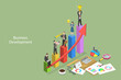 © TarikVision - 3D Isometric Flat Vector Conceptual Illustration of Business Development , Personal Development or Career Success