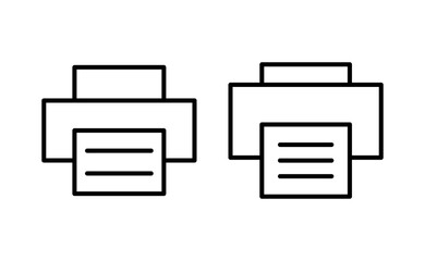 Print icon vector for web and mobile app. printer sign and symbol