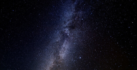 starry sky milky way panorama. abstract natural background