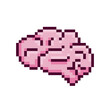 © Judith R.S - Brain icon, pixel art organ