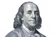 Benjamin Franklin portrait from one hundred american dollars
