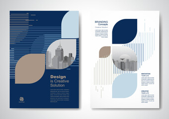 Template vector design for Brochure, AnnualReport, Magazine, Poster, Corporate Presentation, Portfolio, Flyer, infographic, layout modern with color size A4, Front and back, Easy to use.