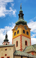 Wall Mural - Tower of church in city Banska Bytrica at Slovakia