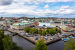 © Westend61 - Sweden, Vastra Gotaland County, Gothenburg, Aerial view of city canal with historic market hall in background