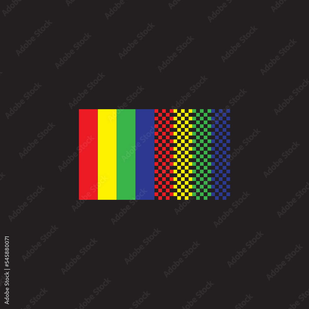 Bitmap Logo Color bitmap color on tv error, vector logo icon Stock Vector | Adobe Stock