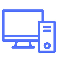 Wall Mural - computer desktop device online technology icon