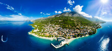 Blue Lagoon, Island Paradise. Adriatic Sea Of Croatia, Makarska, Brela 