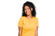 © Asier - Young cute brazilian woman isolated laughs and closes eyes, feels relaxed and happy.