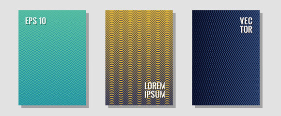 abstract shapes of multiple lines halftone patterns.