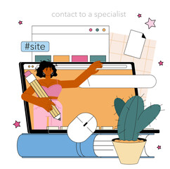 Canvas Print - website promotion online service or platform. online business