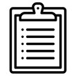 clipboard pasteboard stationery office supply icon