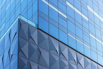 Aufkleber - Exterior of modern architecture. Building abstract background