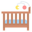 baby crib cradle bed sleep icon