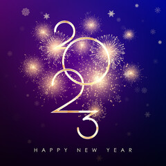 Wall Mural - happy new year 2023