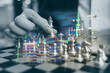 © czchampz - Double exposure of young business man and digital number of stock market background to represent successful in investment marketing. Find out the best solution in business and financial as concept.