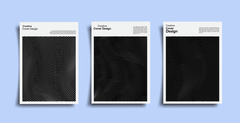 Wall Mural - Minimal futuristic cover design. Creative template design. Future geometric patterns, vector, abstract. Eps10 vector set.