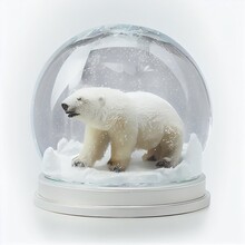 Polar Bear Snow Globe Free Stock Photo - Public Domain Pictures