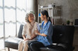 © itchaznong - Home healthcare nurse, physical therapy with senior adult woman at home
