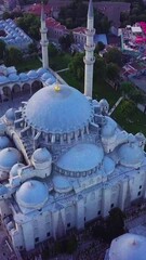 Canvas Print - Vertical shot of the Suleymaniye Mosque in Istanbul, Turkey