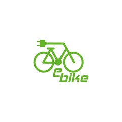 Sticker - Electric bike icon bicycle charging station isolated on white background