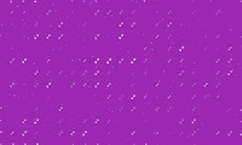 Seamless Background Pattern Of Evenly Spaced White Frog Tracks Symbols Of Different Sizes And Opacity. Vector Illustration On Purple Background With Stars