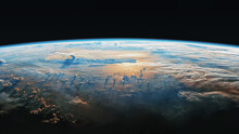 The Earth Viewed From The Orbit - Element Of This Image From Nasa Public Domain