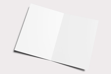 Poster - A4 Bifold Blank Mockup