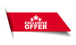 © Michal Hubka - red vector illustration banner exclusive offer