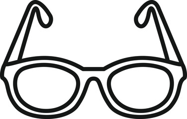 Poster - Vision eyeglasses icon outline vector. Eye test. Health doctor