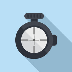 Poster - Sniper sight icon flat vector. Rifle scope. Military texture