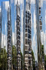 Wall Mural - Exterior facade of the Len Lye Centre (Govett-Brewster Art Gallery) in New Plymouth, New Zealand.