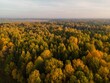 Aerial view of the Nightingales Valley in Lithuania